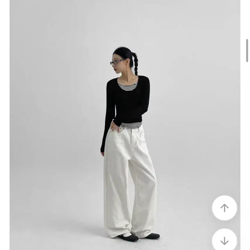 [BUNJANG] Black Up Self-Produced Wide Pants / 블랙업 자체제작 바지