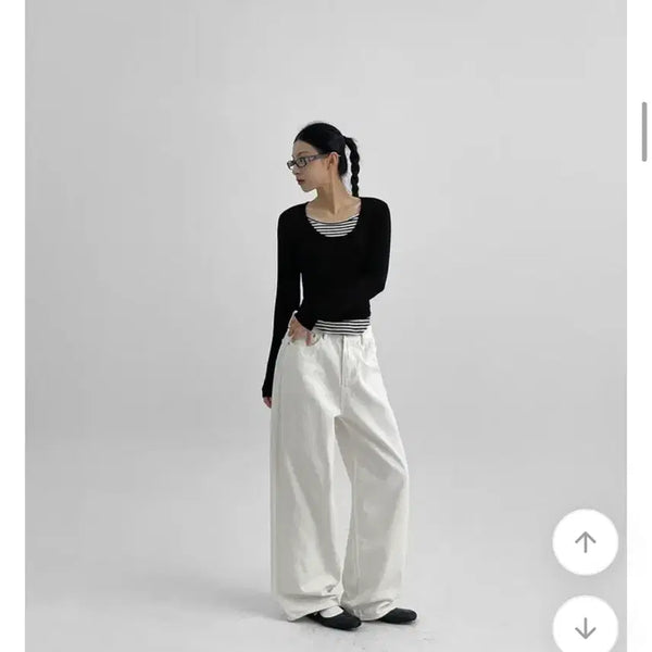 [BUNJANG] Black Up Self-Produced Wide Pants / 블랙업 자체제작 바지