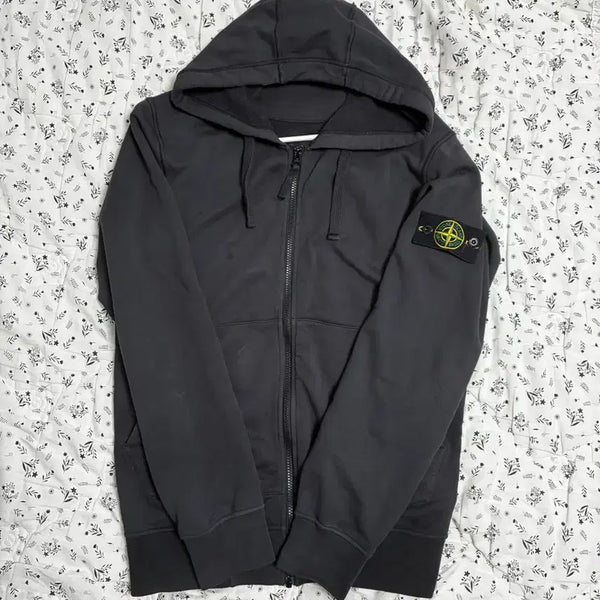 [BUNJANG] Stone Island Hooded Zip-Up Hoodie - Size M / [s급] 스톤아일랜드 후드집업 M사이즈 (크림구매)
