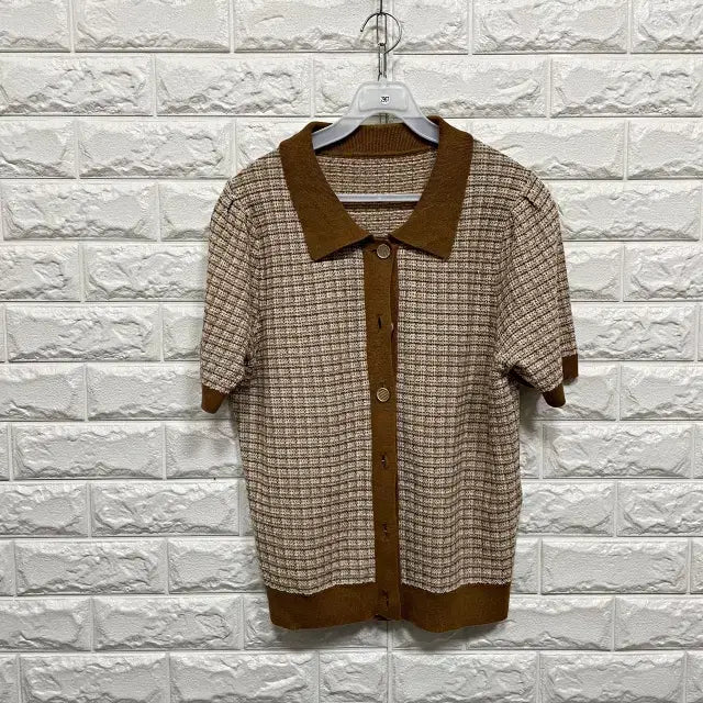 [BUNJANG] Short Sleeve Knit Cardigan / 2967) 반팔 니트가디건