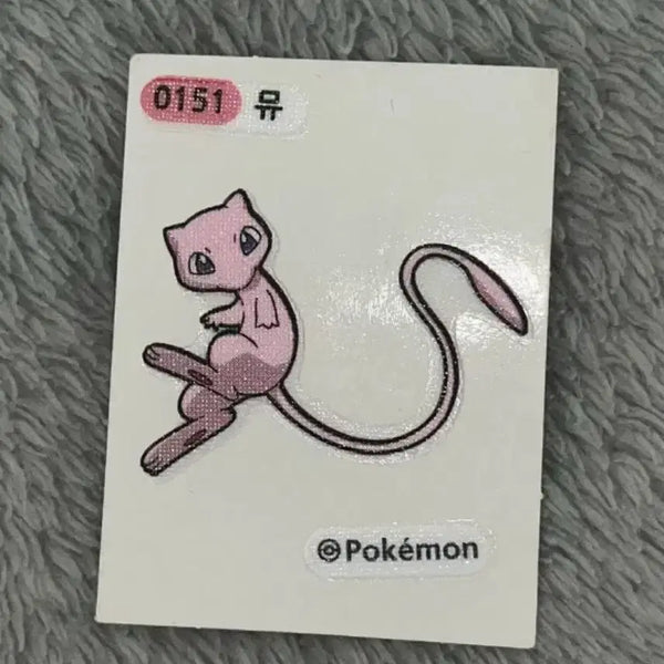 [BUNJANG] Pokemon Mew Ttibsseal Sticker / 포켓몬 뮤 띠부씰 띠부실 띠부띠부씰
