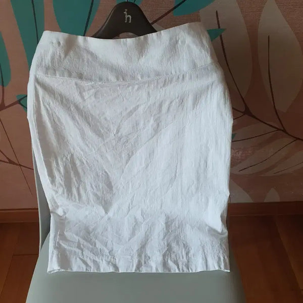 [BUNJANG] EDP White H-Line Midi Skirt Size 67-92 / EDP 화이트 H라인 스커트 67-92
