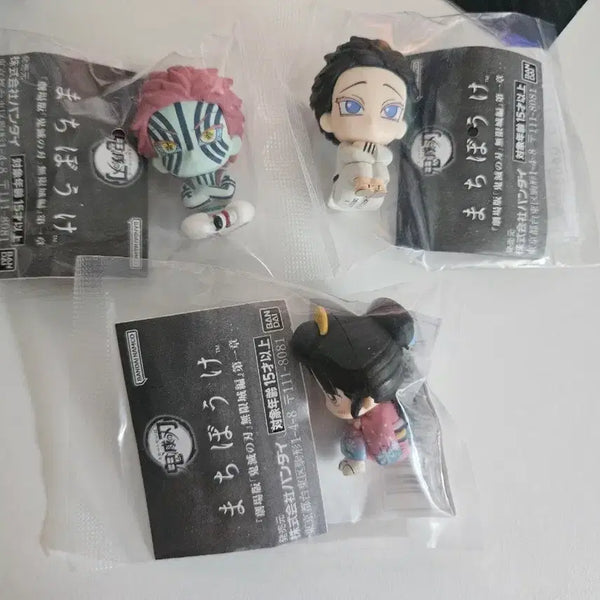 [BUNJANG] Demon Slayer Akaza Hakuji Koyuki Mafuyu Buchi Gacha Figure Bundle Set / 귀멸의 칼날 하쿠지 코유키 아카자 무한성 마치보케 가챠 피규어 일괄