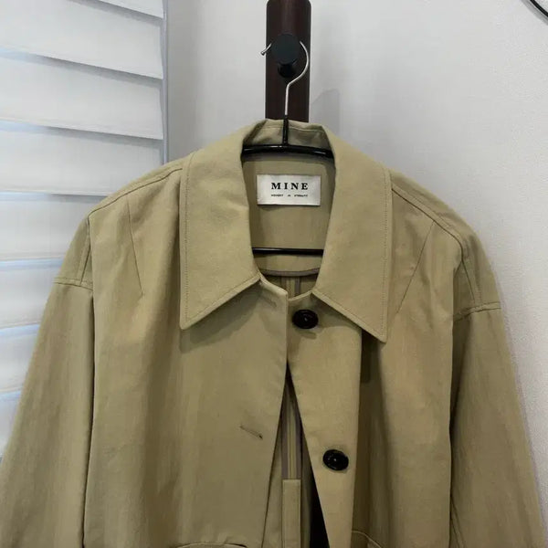 [BUNJANG] MINE Italian Fabric Short Jacket Light Green / MINE 이태리 원단 숏 재킷