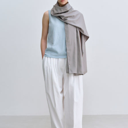 [BUNJANG] Mundal Classic Silk Scarf Gray / 문달 스카프 Classic Silk Scarf in Gray 새상품