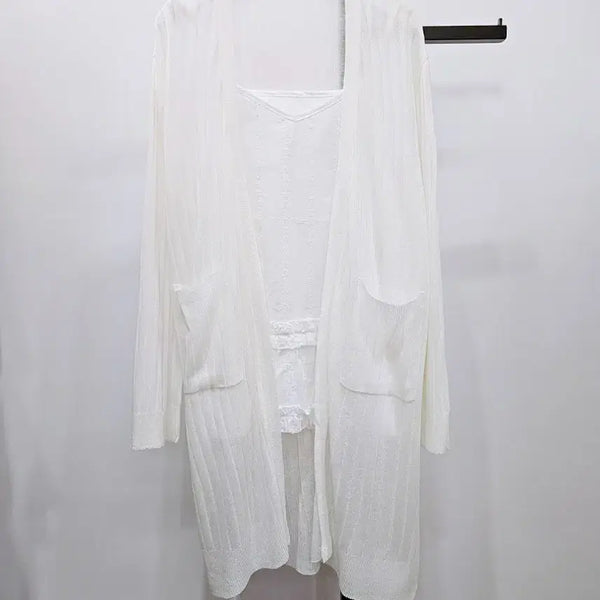 [BUNJANG] Ivory Long Cardigan / 새제품 아이보리 롱 가디건
