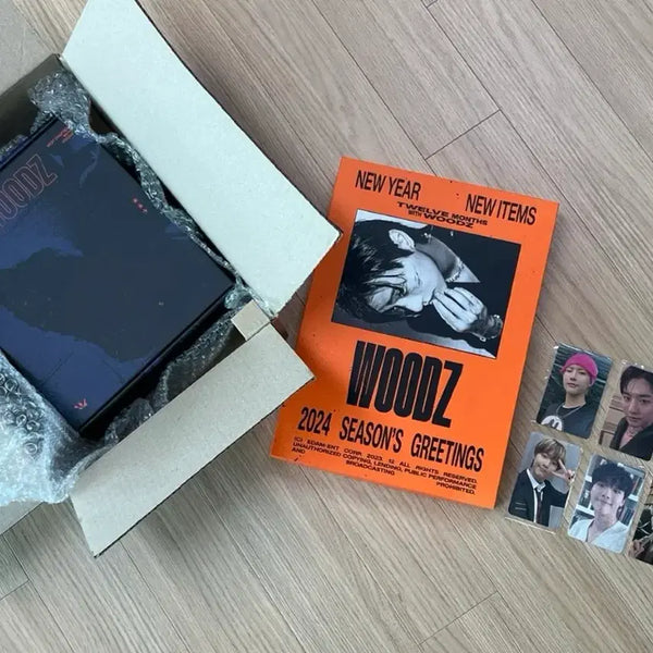 [BUNJANG] WOODZ 2024/2026 Season's Greetings Photocard Set / 우즈(woodz) 2024/2026 시즌그리팅(포카 6장포함)