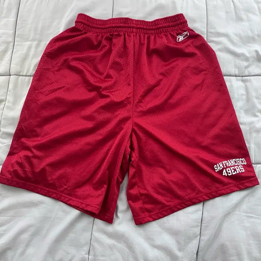 [BUNJANG] Reebok NFL 49ers Football Shorts / 리복 nfl 49ers 미식축구 유니폼 풋볼 쇼츠 반바지
