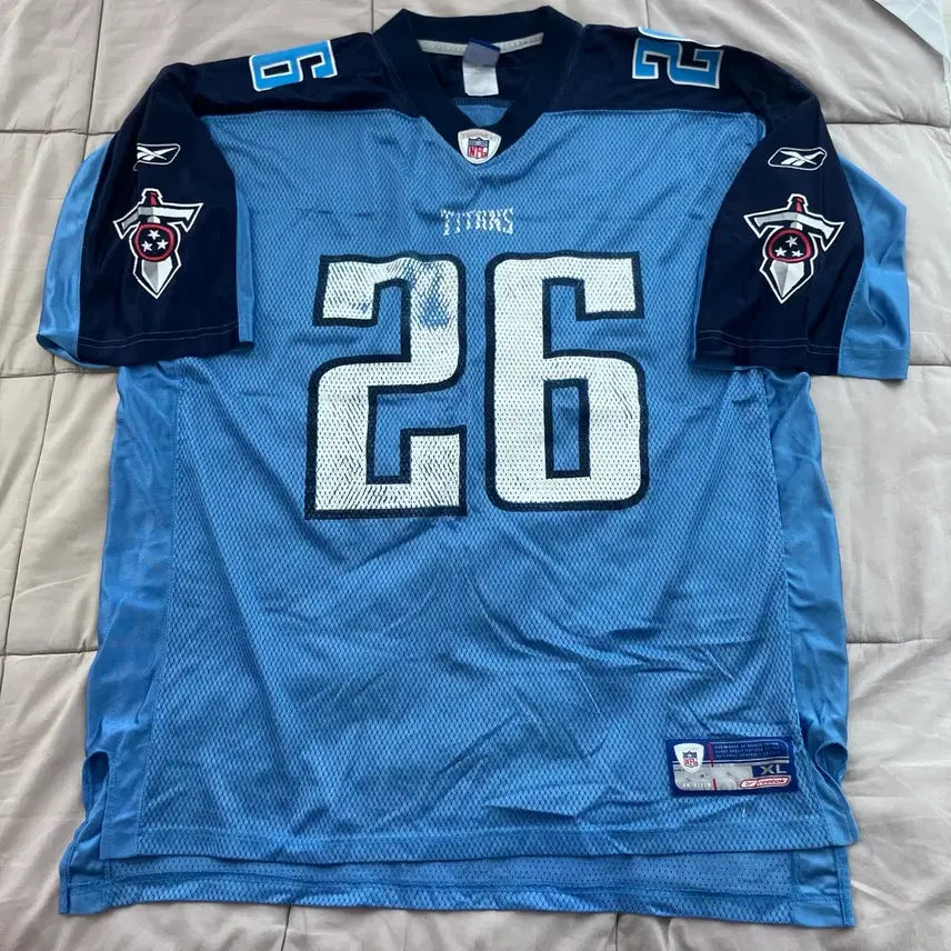 [BUNJANG] Reebok NFL Titans Football Jersey XL / 리복 nfl 타이탄즈 미식축구 유니폼 풋볼 져지 titans
