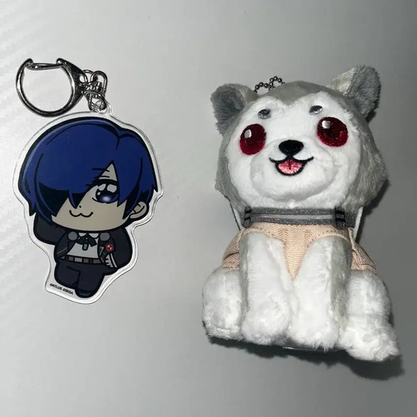 [BUNJANG] Persona 3 Reload Koromaru Plush Ball Chain / Bukubu Acrylic Keyring / 페르소나 3 리로드 코로마루 누이 볼체인 / 3주 부쿠부 아크릴 키링