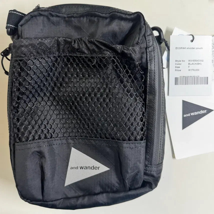 [BUNJANG] and wander Eco Pack Shoulder Pouch Black / (새제품) 앤드원더 에코팩 숄더 파우치 블랙
