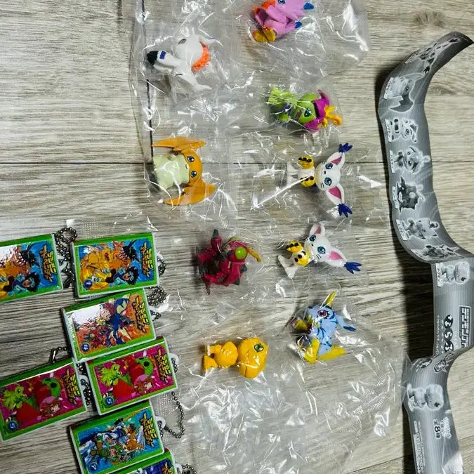 [BUNJANG] Digimon Naranhi Gacha & Keyring Bundle Set / 디지몬 나란히 가챠(가트몬은 2마리), 디지몬 키링 일괄