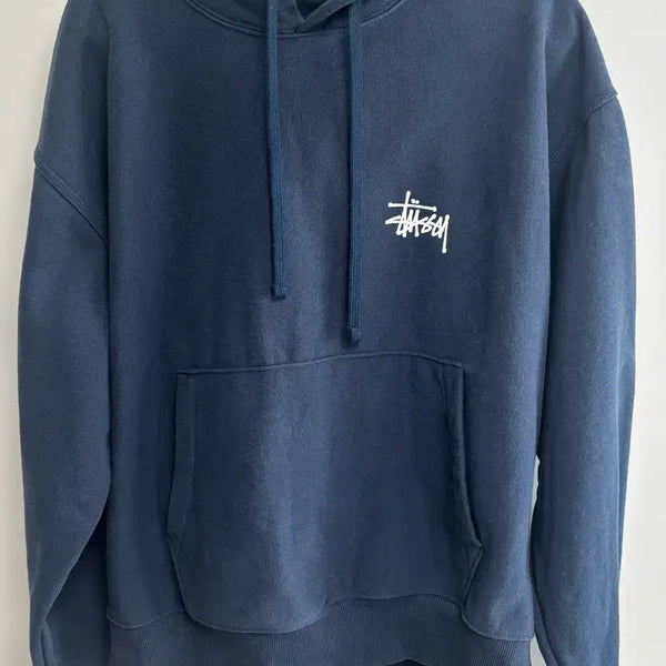 [BUNJANG] Stussy Basic Hoodie Navy / 스투시 베이직 후드 네이비