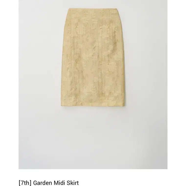 [BUNJANG] Asser Garden Midi Skirt Yellow Small / 아쎄르 가든미디스커트