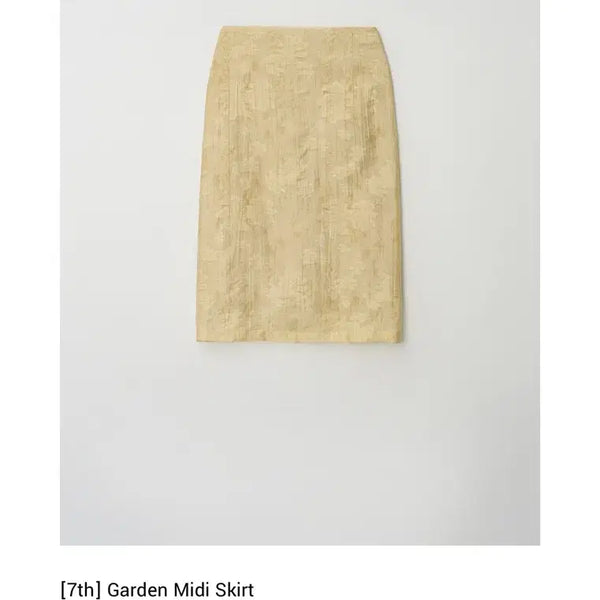 [BUNJANG] Asser Garden Midi Skirt Yellow Small / 아쎄르 가든미디스커트