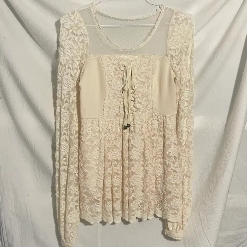 [BUNJANG] LIZLISA Vintage Lace Blouse / [리즈리사] 일본 수입 양산형 빈티지 레이스 블라우스