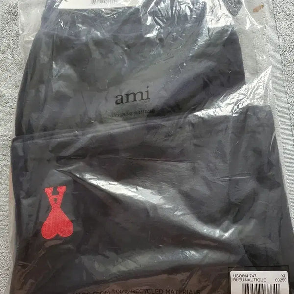 [BUNJANG] AMI Alexandre Mattiussi Navy Recycled Material XL Shorts / 아미 반바지 XL 사이즈 네이비