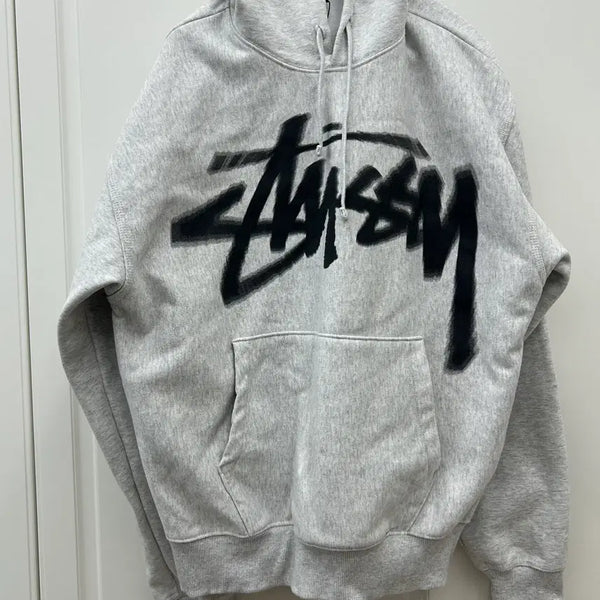 [BUNJANG] Stussy Digi Stalk Hoodie Ash Heather L / 스투시 디지 스탁 후드 애쉬 헤더 L