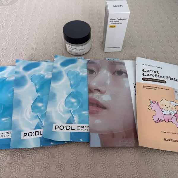 [BUNJANG] Gubonch Ethereal Collagen Cream & Ampoule Set / 성분에디터 콜라겐 크림,엠플 새상품 일괄,겔마스크팩 덤,화장품 일괄