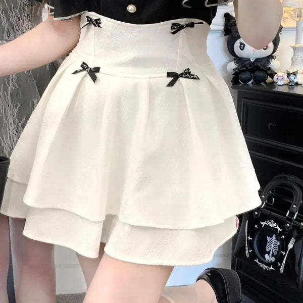 [BUNJANG] Jirai Kei White Skirt / (현물) 양산형 지뢰계 화이트 스커트 치마