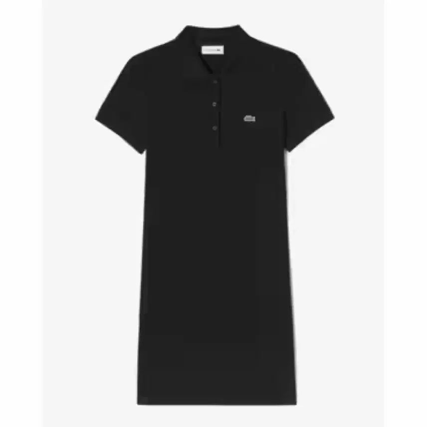 [BUNJANG] Lacoste Slim Fit Mini Pique Polo Dress Black (77) / (새상품) 라코스테 슬림핏 미니피케 폴로드레스 블랙 (77)