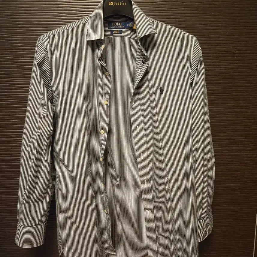 [BUNJANG] Polo Ralph Lauren Striped Custom Fit Shirt / 폴로 랄프로렌 스트라이프 셔츠