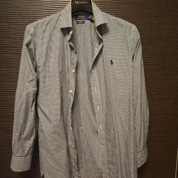 [BUNJANG] Polo Ralph Lauren Striped Custom Fit Shirt / 폴로 랄프로렌 스트라이프 셔츠