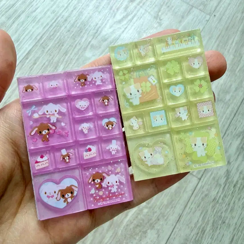 [BUNJANG] Sanrio Trading Mini Tile Seal Sticker & Sugarbunnies Bundle Set / 일괄판매) 산리오 트레이딩 미니 타일 씰 스티커 마슈마로, 슈가바니즈