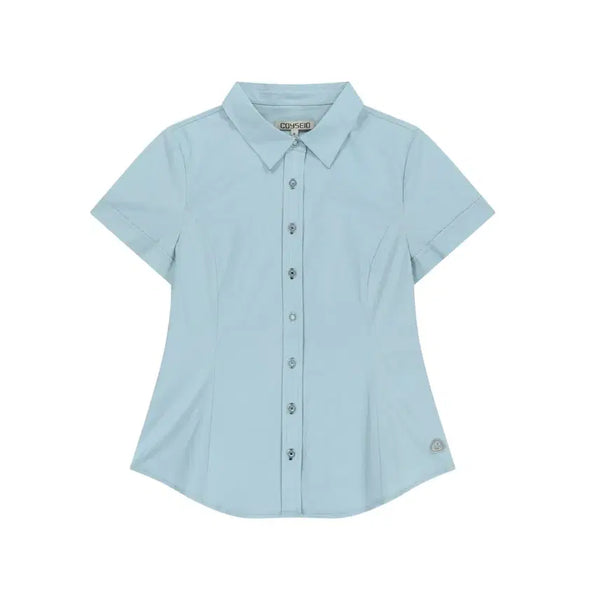 [BUNJANG] Koiseio Nana Half Shirt Sky Blue / 코이세이오 나나 하프 셔츠 스카이 블루