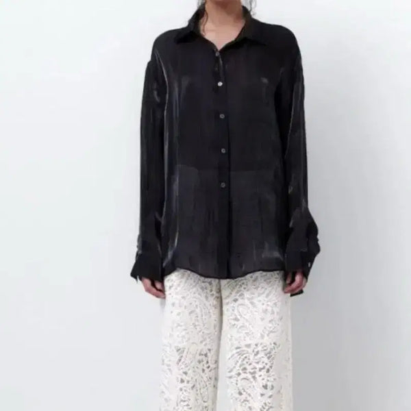 [BUNJANG] Apinkler Glow Shirt Black / 에핑글러 글로우 셔츠