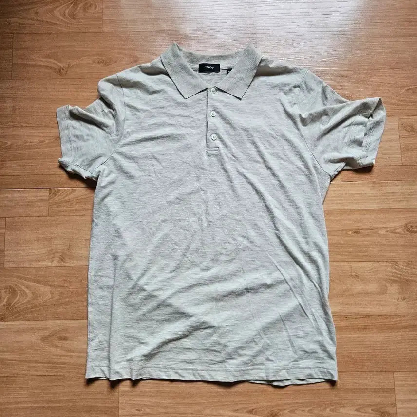 [BUNJANG] Theory Cosmosbron Polo Shirt Beige M / 24SS 띠어리 코스모스브론 카라티 베이지 M