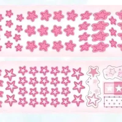 [BUNJANG] Happiest Fluffy Shop Pink Box Kiss Cut Sticker Set / 해플샵 핑크 박 키스컷 2종