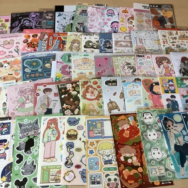 [BUNJANG] Seal Sticker Bundle Set (50 pcs, Non-Repetitive) / 씰스티커무중복50장일괄