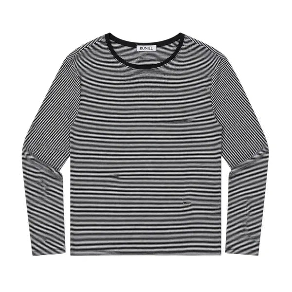 [BUNJANG] RONIEL Women's Striped Long Sleeve T-Shirt / 여성F/ RONIEL 스트라이프 긴팔티셔츠 6-6