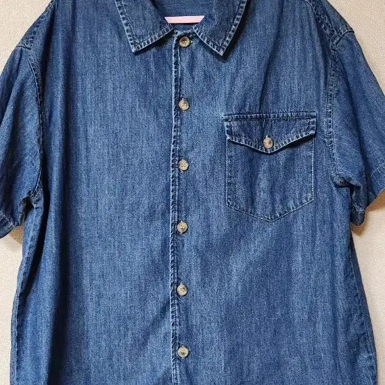 [BUNJANG] Guess Oversized Denim Shirt / Guess 데님 셔츠 오버핏