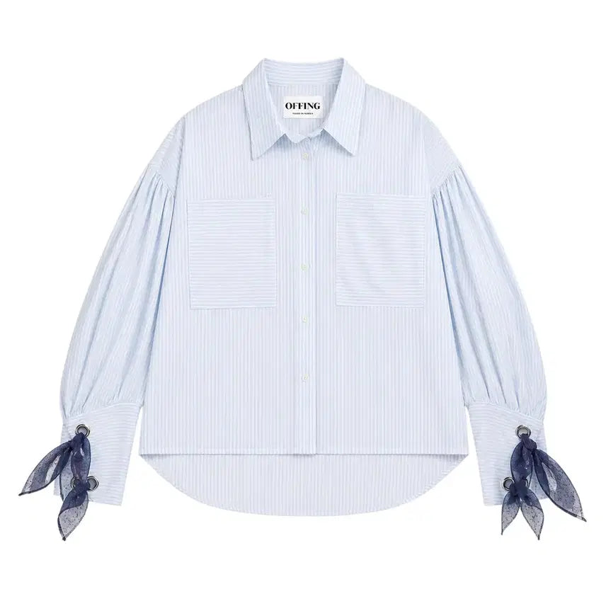 [BUNJANG] OFFING Striped Oversized Blouse / 여성F/ OFFING 스트라이프 오버핏 블라우스 6-7
