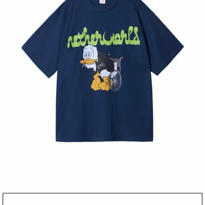 [BUNJANG] Netherworld Smoking Duck T-Shirt Navy / [새상품] 네더월드 스모킹 덕 반팔티 네이비