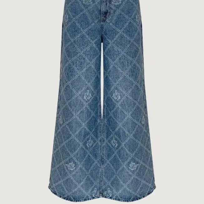 [BUNJANG] Byciny Rose Denim Pants (L) / [새상품]바이씨니 제작 로즈데님pt