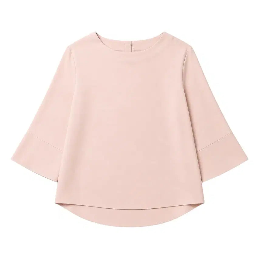 [BUNJANG] MOHAN Round Neck Blouse / 여성66/ 한섬 모한 라운드넥 블라우스BG 6-8