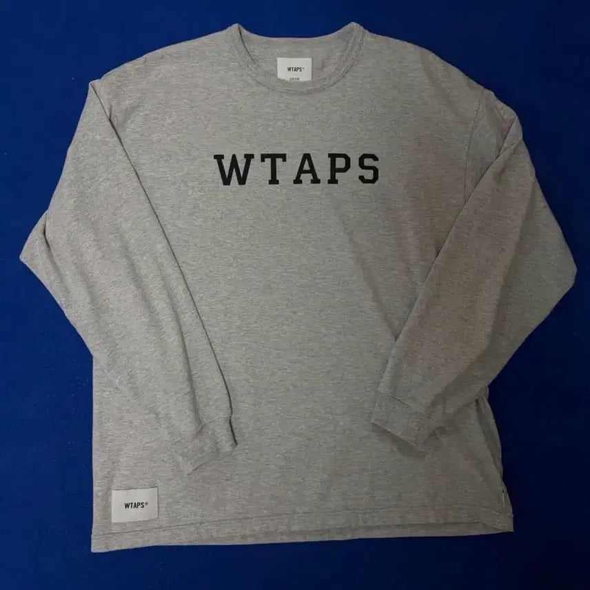 [BUNJANG] WTAPS Academy Long Sleeve Grey / 더블탭스 아카데미 롱슬리브 [02]