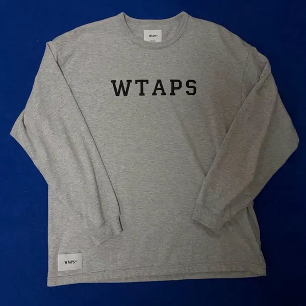 [BUNJANG] WTAPS Academy Long Sleeve Grey / 더블탭스 아카데미 롱슬리브 [02]