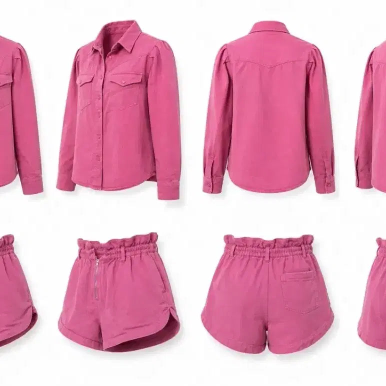 [BUNJANG] K-DABA Pink Jacket & Shorts Set / (가격제안O)K-DABA 핑크색 자켓&반바지 세트 싸게 판매합니다!