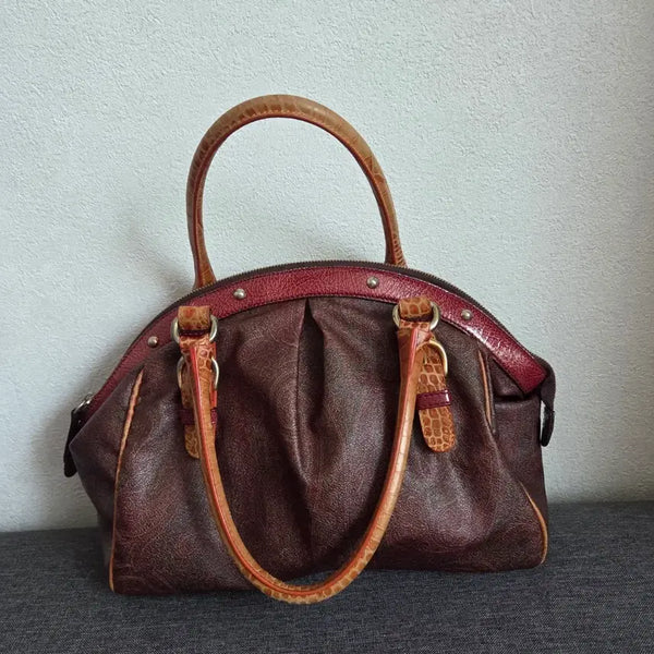 [BUNJANG] Etro Paisley Tote Bag Vintage Brown Burgundy 32cm / 에트로 페이즐리 토트백 정품  빈티지 브라운 버건디 32cm