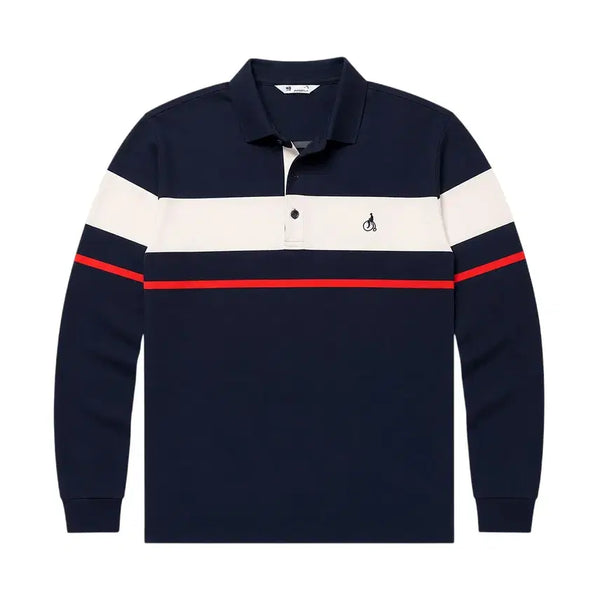 [BUNJANG] Beanpole Color Block Golf Polo Shirt (Men's Size 105) / 남성105/ 빈폴 배색 골프 카라티셔츠NV 6-17