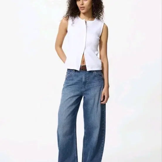 [BUNJANG] Uniqlo Baggy Curve Jeans Blue / 유니클로 배기커브진 블루
