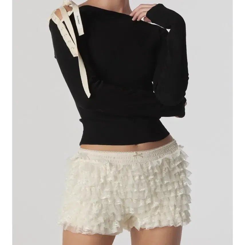 [BUNJANG] Glowny Polly Lace Bloomer Shorts / [글로니] POLLY LACE BLOOMER SHORTS 팬츠