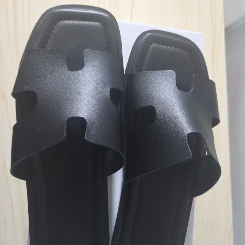 [BUNJANG] Men's Black Summer Sandals Slippers Size 255 / 여름 슬리퍼 샌달255