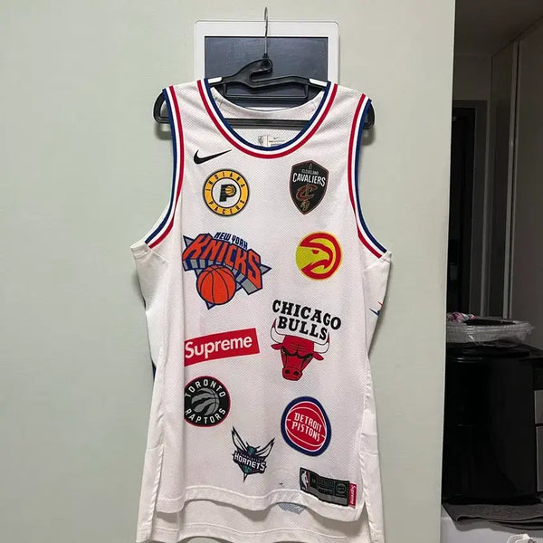 [BUNJANG] Supreme Nike Authentic NBA Basketball Uniform Set Jersey Shorts / 검 흰 슈프림 나이키 어센틱 져지 저지 쇼츠 반바지 NBA 농구 유니폼 세트