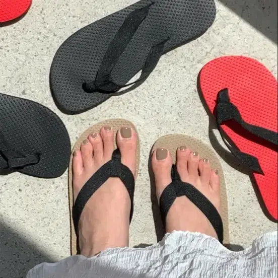 [BUNJANG] Lightweight Color-Block Flip-Flops (235) / 경량 배색 쪼리 235 새상품