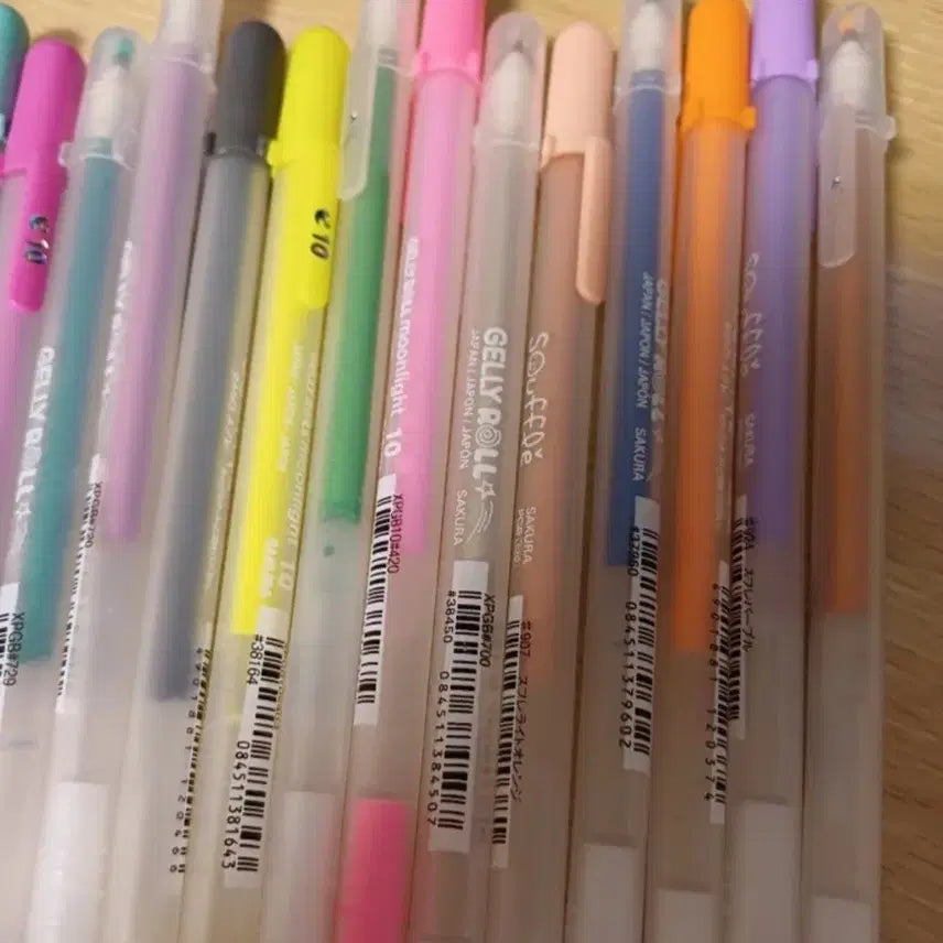 [BUNJANG] Sakura Jelly Roll Pens (28 count) / (미사용) 사쿠라 젤리 볼펜 28개